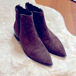 Marc Fisher Studded Suede Booties